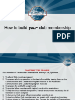 How To Build Your Toastmasters Membership