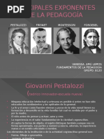 Principales Exponentes de La Pedagogía