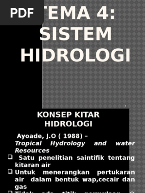Kitaran Hidrologi Pdf
