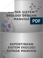 Kaitan Sistem Ekologi Dengan Manusia