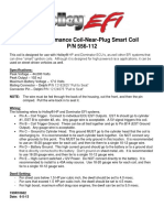 High Performance Coil-Near-Plug Smart Coil P/N 556-112: Specifications
