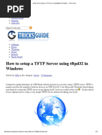 TFTP - How To Setup A TFTP Server Using Tftpd32 in Windows