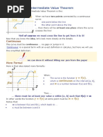 Intermediate Value Theorem: Continuous