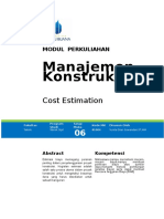 Modul 6 Cost Estimation