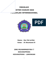 Makalah Sistem Hukum