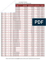 Final Exam Schedule Fall 2016