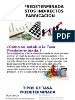 Tasa Predeterminada de Costos Indirectos de Fabricacion