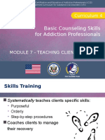 Basic Counseling Skills For Addiction Professionals: Curriculum 4