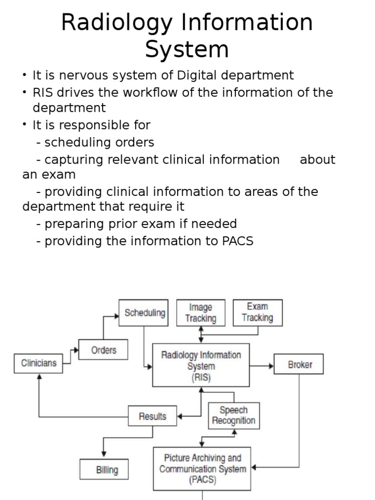 Radiology Information System PDF Radiology Information Technology