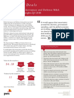 PWC Aerospace Defense Industry Mergers Acquisitions q3 2016