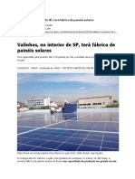 Primeira Fabrica Painel Solar Valinhos