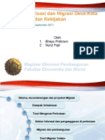 Migrasi Dan Urbanisasi Desa-kota 1