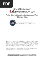 State of Utah Version of Document G202™ - 2013: Project Building Information Modeling Protocol Form