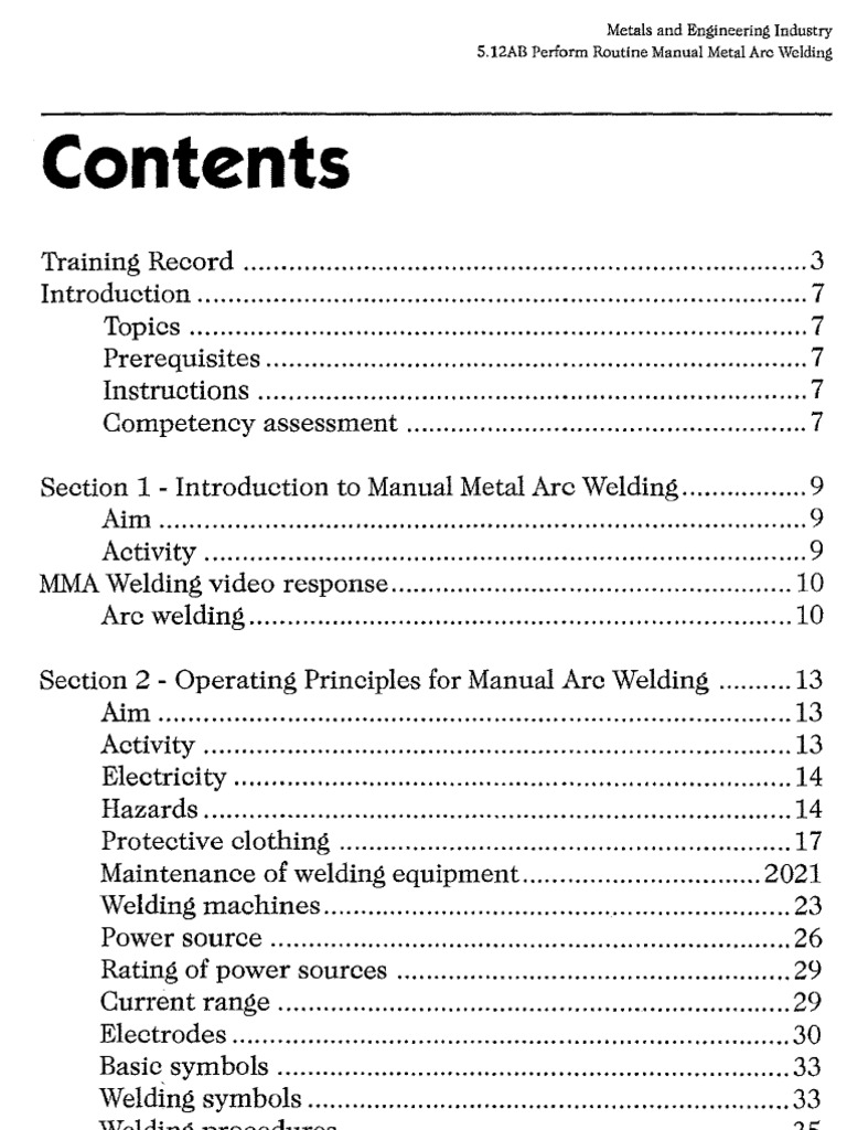 Routine Manual Metal Arc Welding PDF Direct Current Welding