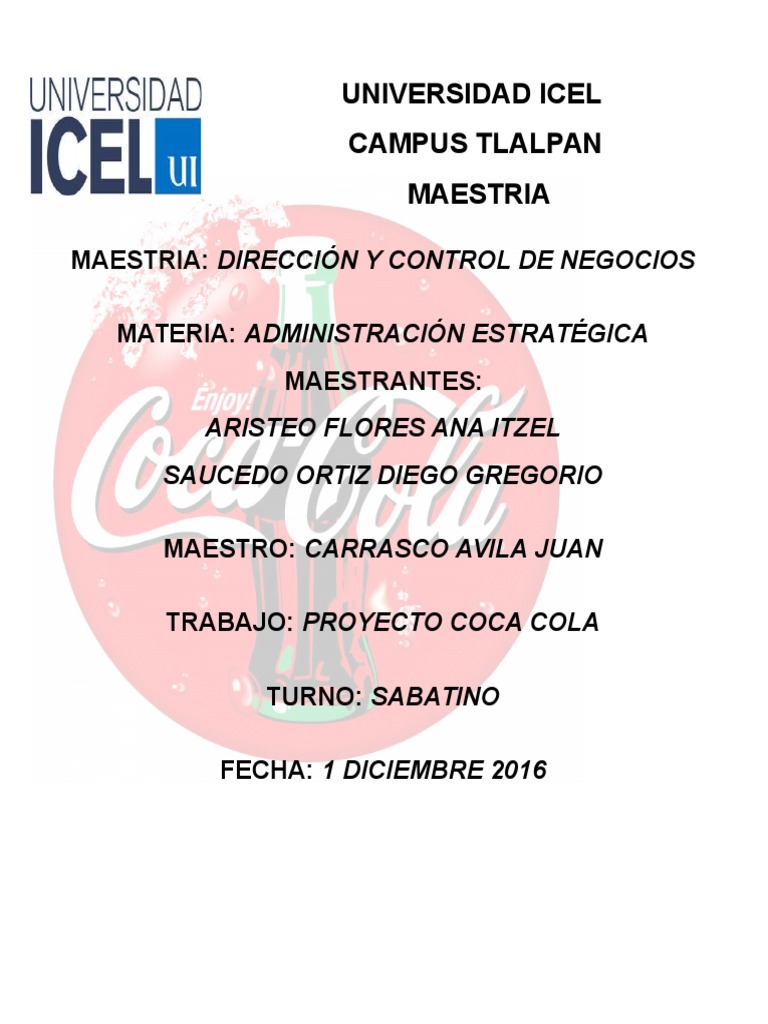Matriz Coca Cola 3  Coca Cola  Economias