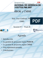 PMBOK y CMMI 1 2 PMI Peru Congreso 2007