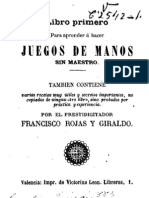 Libro Primero para Aprender A Hacer Juegos de Manos Sin Maestro