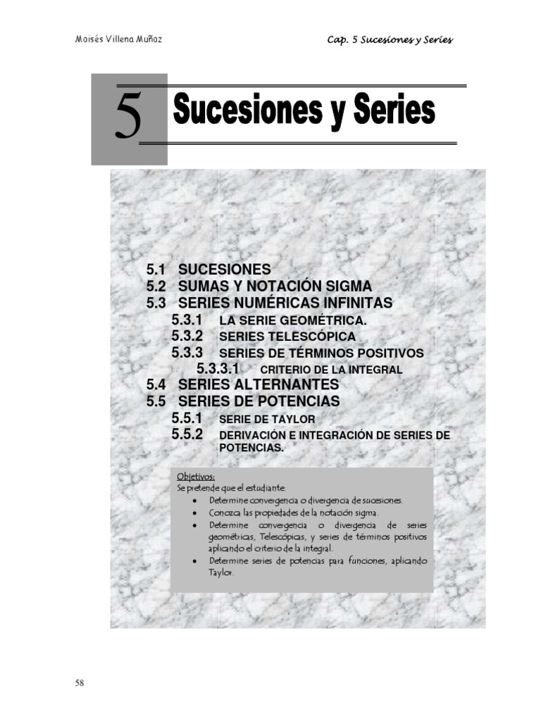 Notacion Sigma Ii Pdf Secuencia Integral