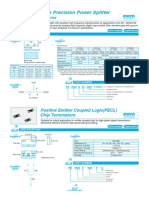 High Precision Power Splitter: Positive Emitter Coupled Logic (PECL) Chip Terminators