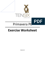 Primavera P6 Exercise Worksheet Rev 1.04 2016-09-12