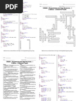 C Basics Crossword Puzzle