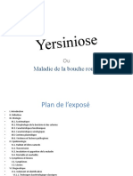 Plan de L'exposé Yersiniose