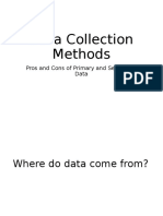 Data Collection Methods: Pros and Cons of Primary and Secondary Data