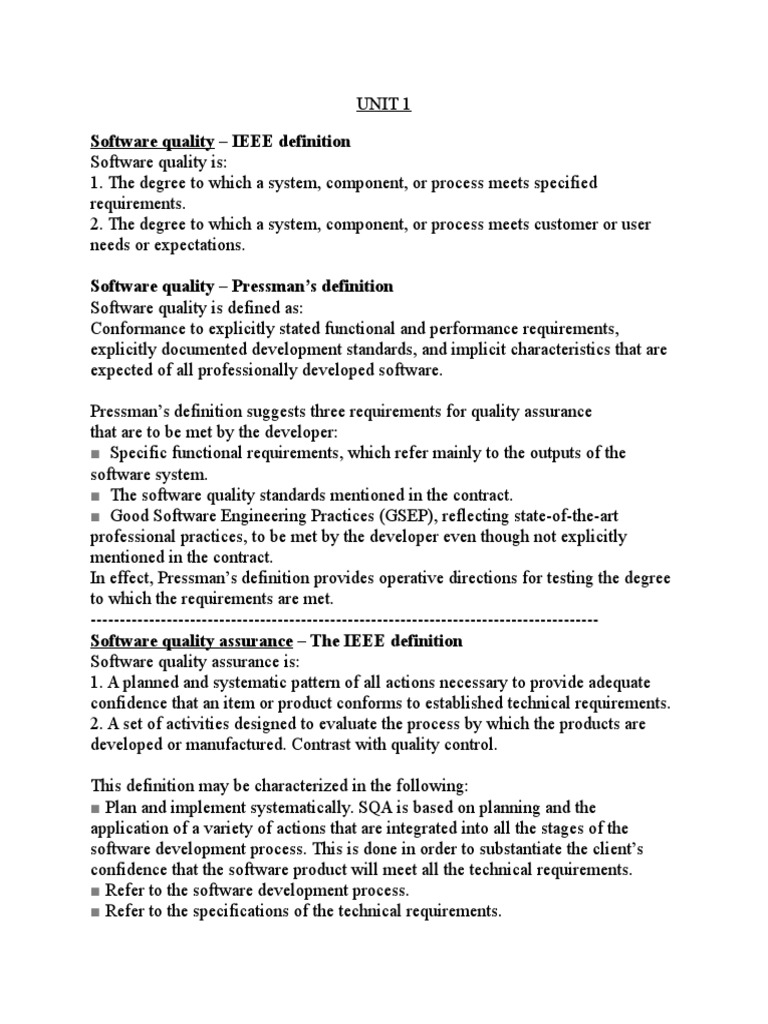 Software Quality Assurance Overview | PDF | Quality Assurance | Six Sigma