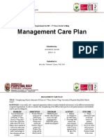 Management Care Plan: Requirement For INP - 3 Floor, Doctor's Wing