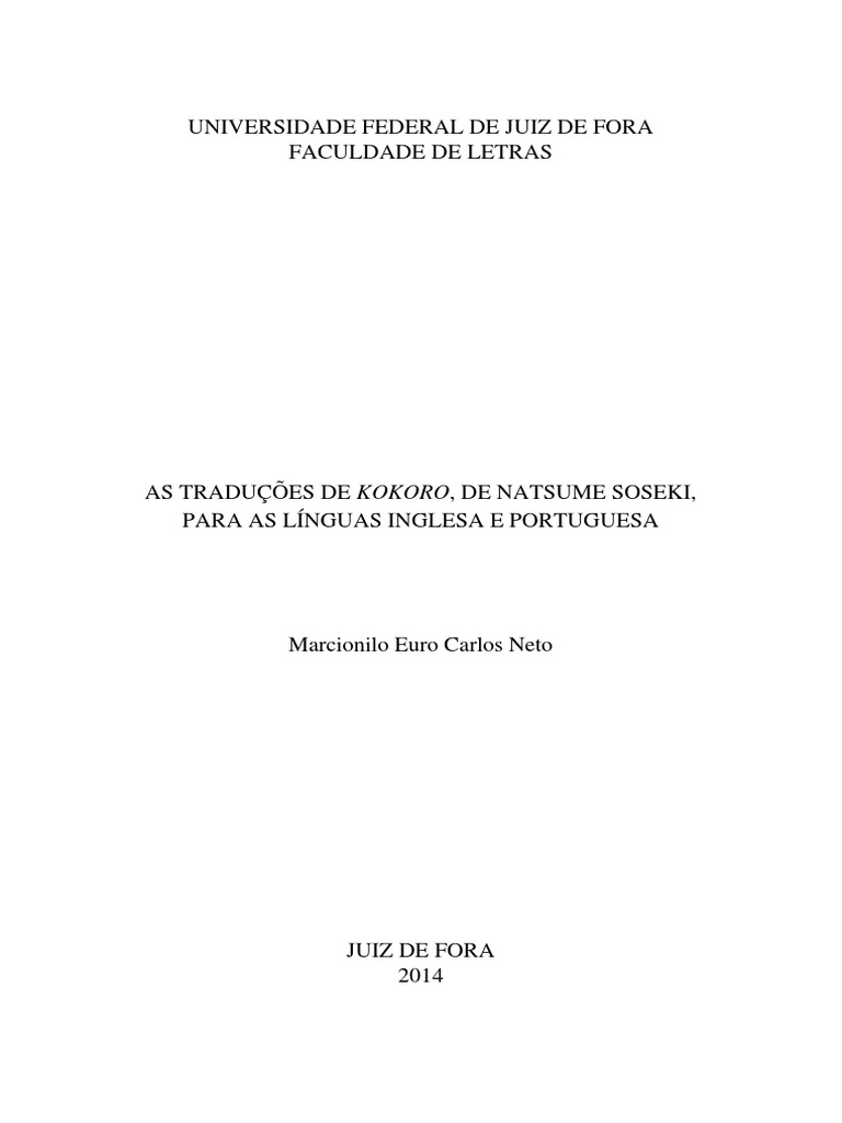 As Traducoes De Kokoro Pdf Samurai Japao