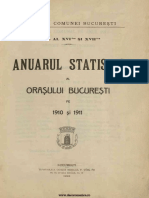 Anuarul Statistic Al Oraşului Bucureşti Pe Anii 1910 Şi 1911, 1913 PDF