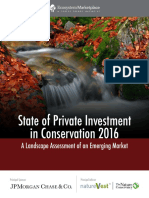 State of Private Investment in Conservation 2016
