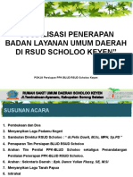 Sosialisasi Penerapan BLUD RSUD Scholoo