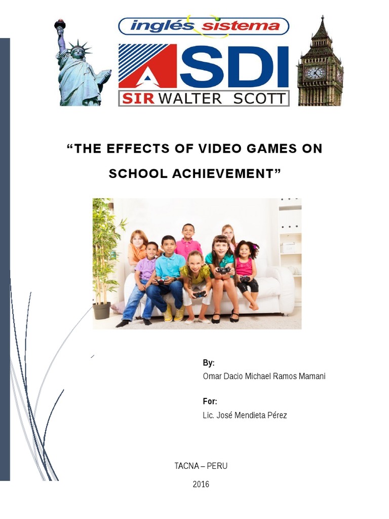The Effects of Video Games On School Achievement PDF Video Games Learning