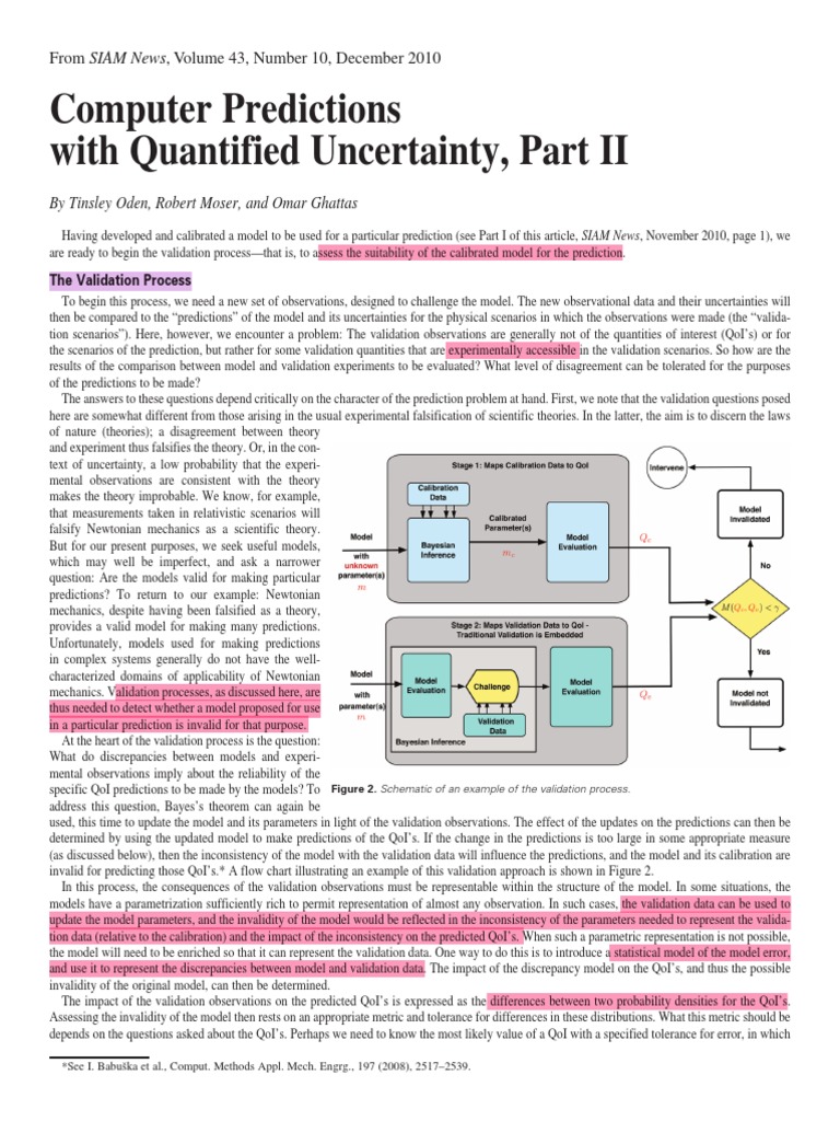 Validating Computer Prediction Models | PDF | Prediction | Monte Carlo ...