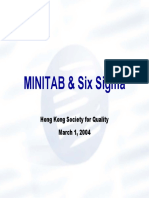 MINITAB 6 Sigma Presentation PDF