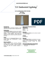 Intended Use Approximate Fluorescent Fixture Dimensions