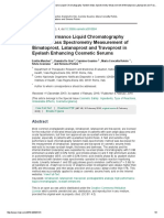 Marchei, HigPerforLiqChromgrphTandmMasSpectrmtrMeasureBimtprst LtnprstTravoprost2016Abstract