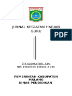 Cover Jurnal Kegiatan Harian Guru