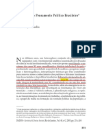 BRANDÃO, Gildo. Linhagens Do Pensamento Político Brasileiro - Artigo