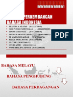 Sejarah Perkembangan Bahasa Indonesia