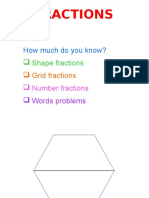 Fractions Shapes Grid Number and Word Problems