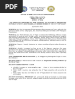 Ordinance No. 25 Series of 2014-Ordinance Prohibiting Drinking of Alcoholic Beverages in Public Streets Parks and Plazas in Vigan