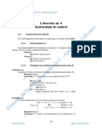 Laborator - 4 - Instrucţiuni de Control PDF