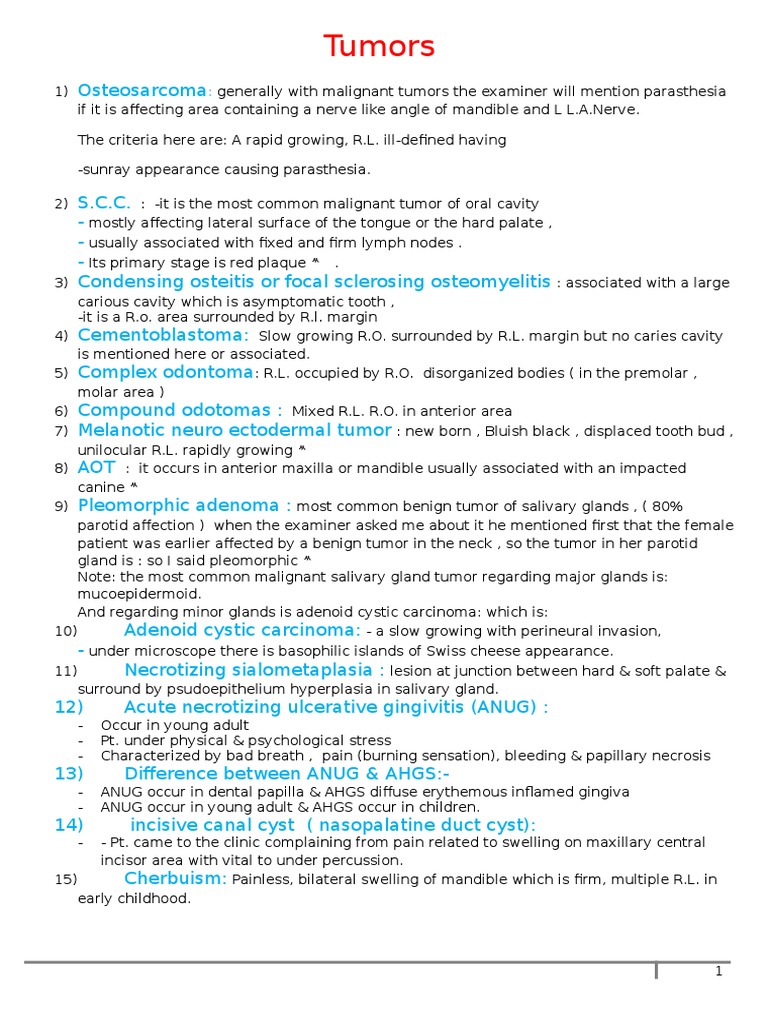 Summary Notes For Prometric Exam | PDF | Dentures | Human Tooth