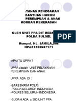 Pelayanan Penegakan & Bantuan Hukum Bagi Perempuan & Anak Korban Kekerasan