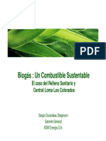 Biogas Combustible Sustentable - Sergio Durandeau - Gerente General KDM Energia 7-09-2011 .pdf