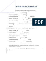 Determinantes Posesivos