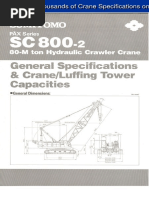 TADANO 80ton GR-800EX - Specification & Load Chart PDF | PDF ...