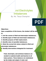 Fluid and Electrolytes Imbalances